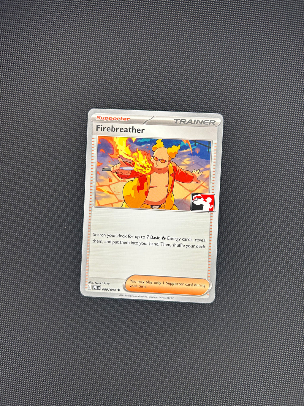 Fire Breather (089/094) Play Pokemon Stamp