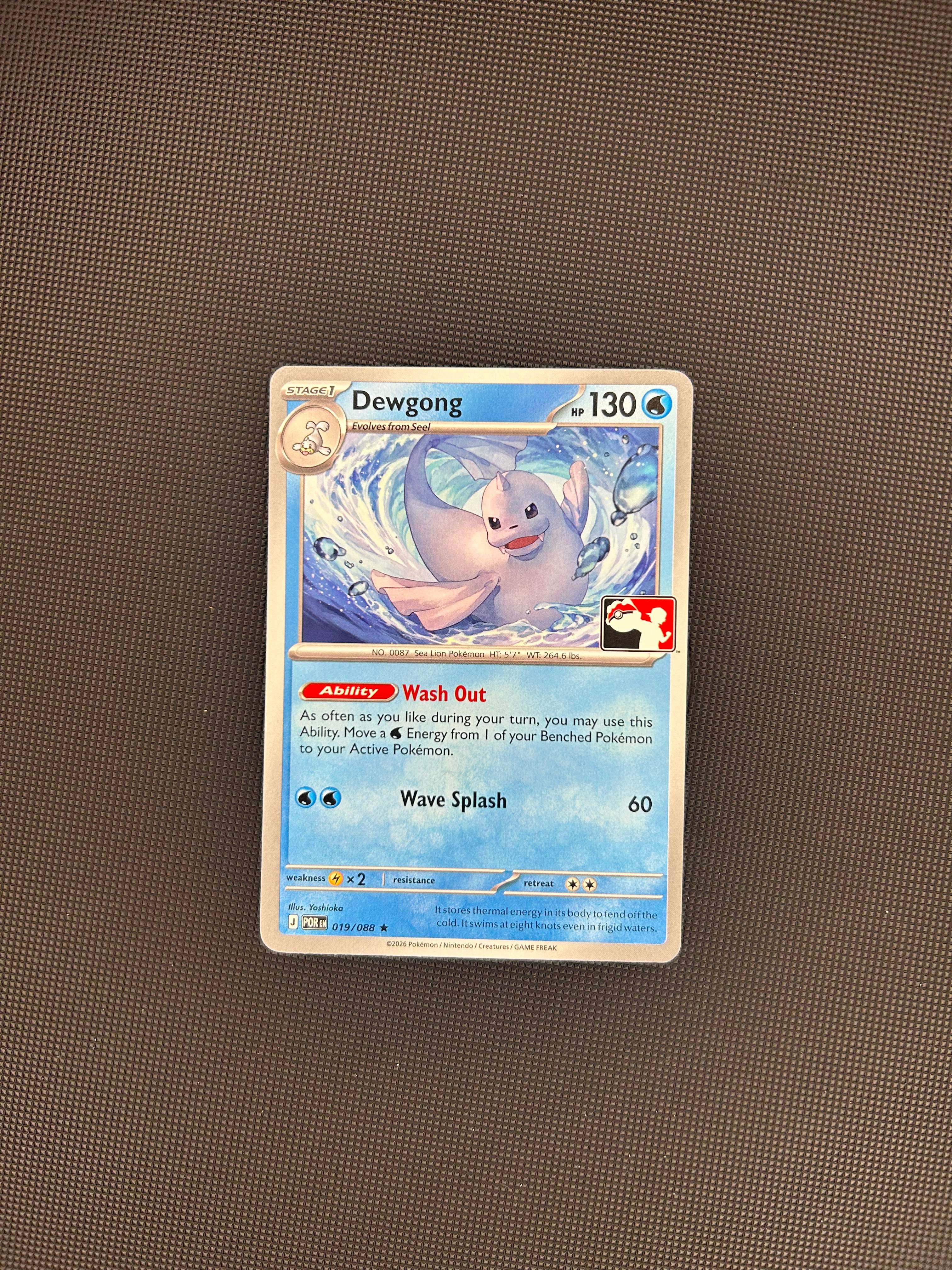 Dewgong (019/088) Play Pokemon Stamp