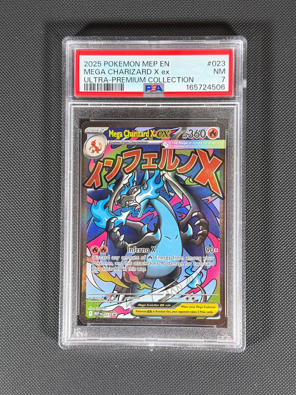 Mega Charizard X ex #023 PSA 7