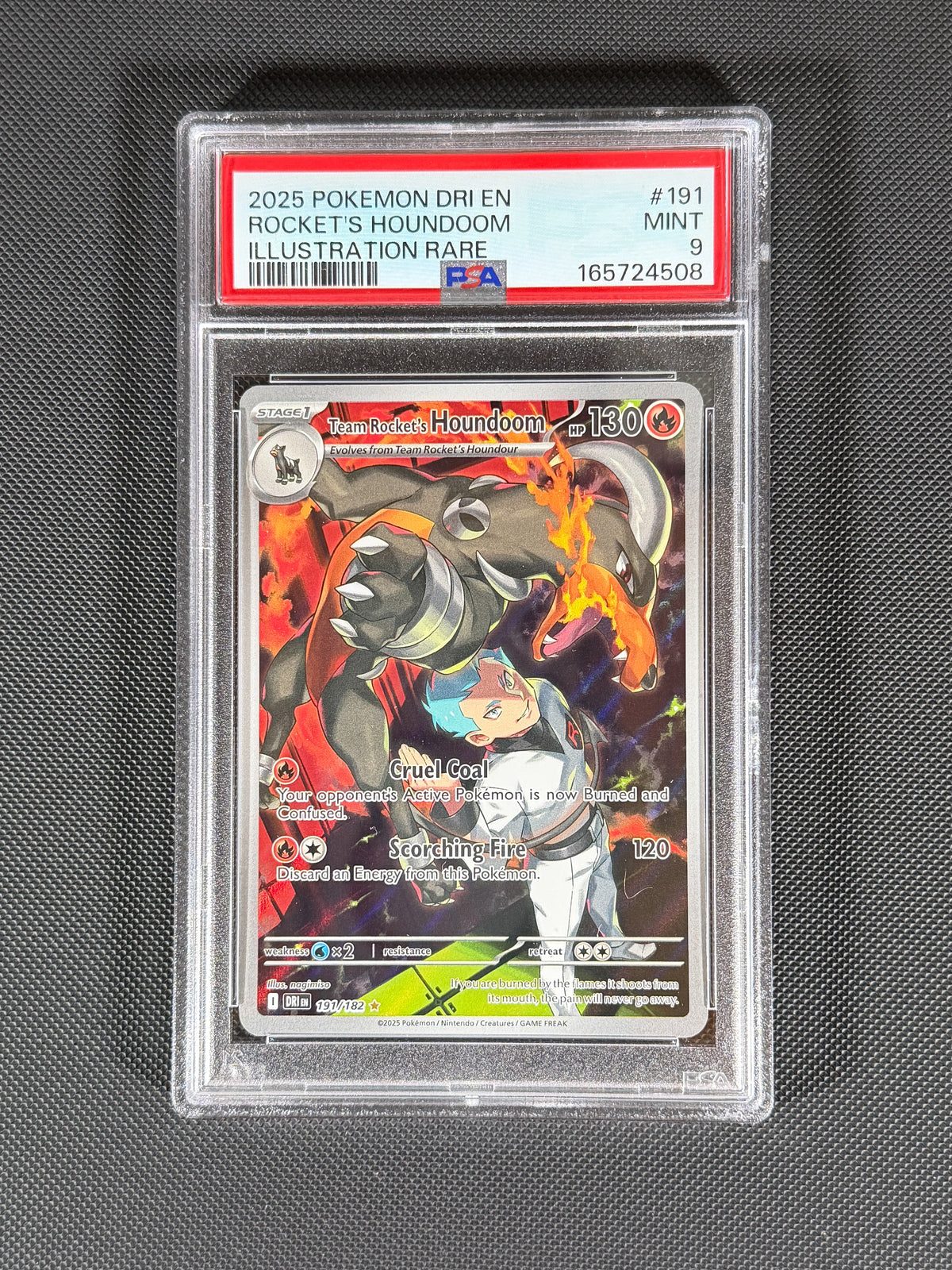Team Rocket's Houndoom 191/182 PSA 9