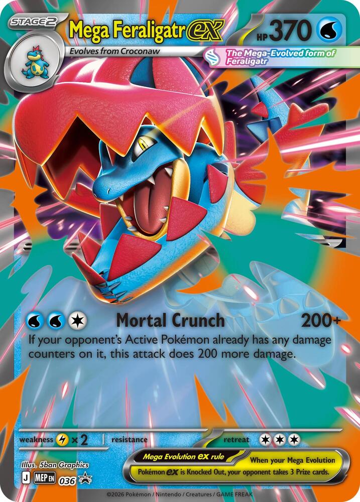 Mega Feraligatr ex (MEP 036) [JUMBO]