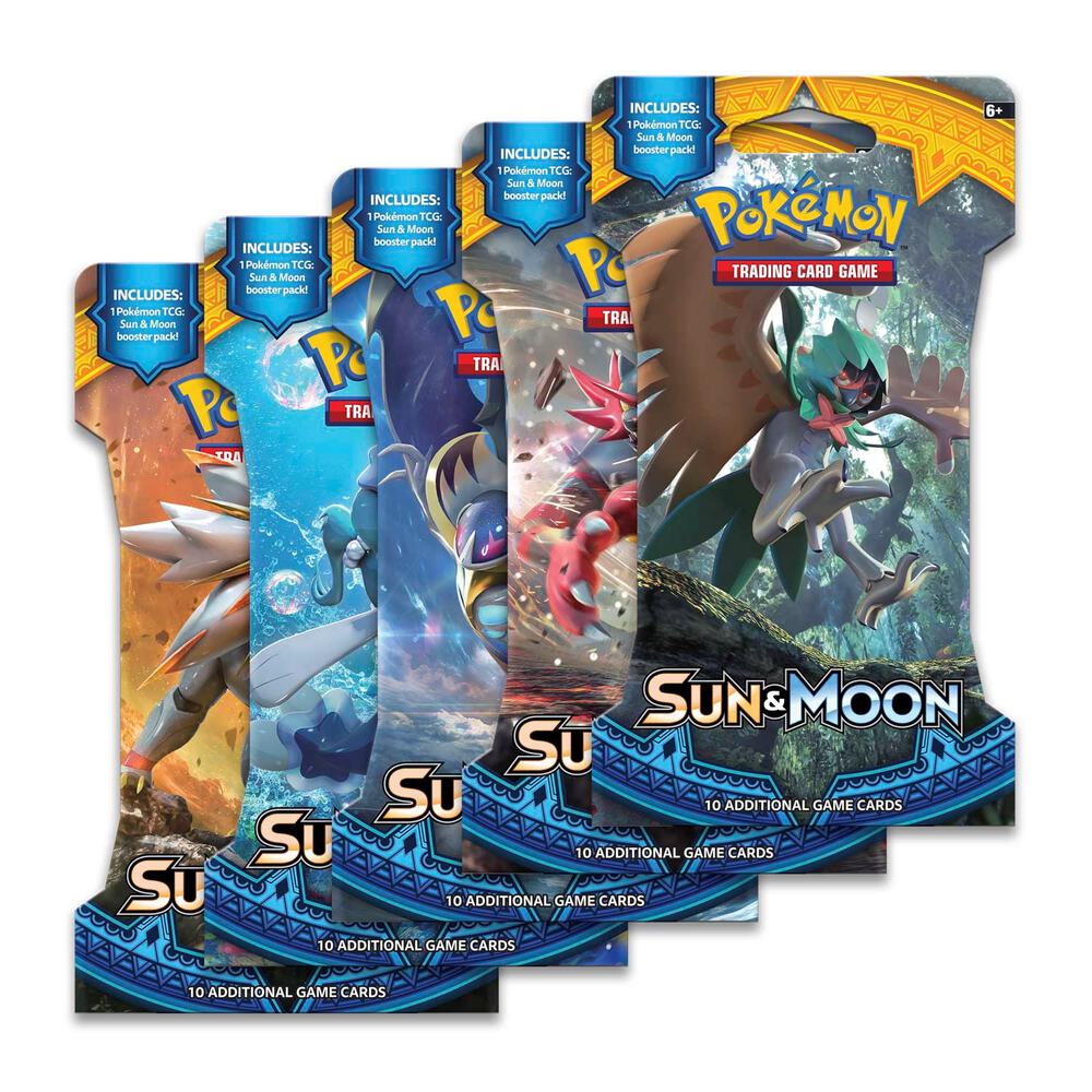 Sun and Moon Base Sleeved Booster Pack